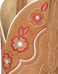 El General Womens Rodeo Boot in Nobuck Peach