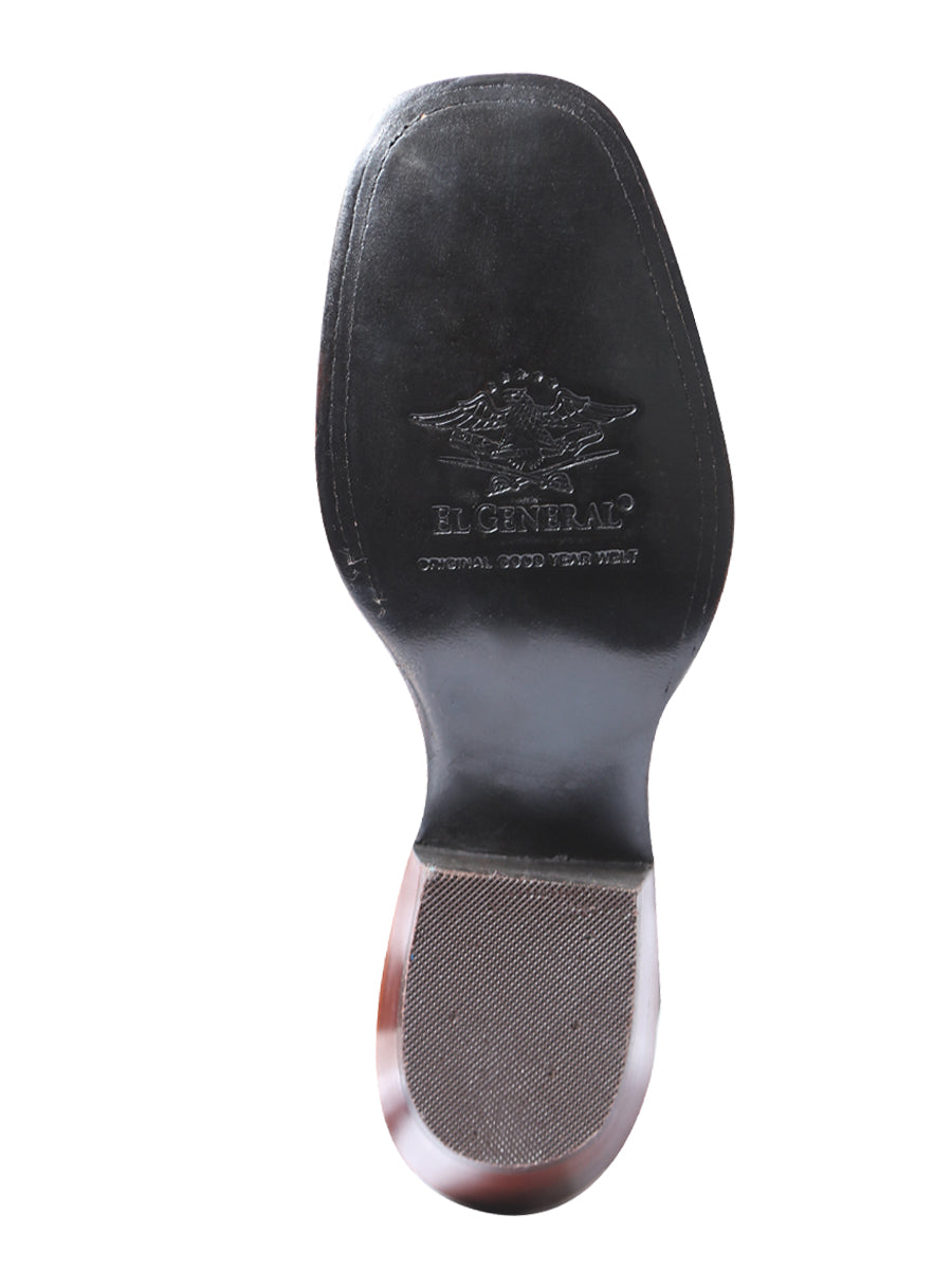 El General Womens Rodeo Boot — Suede Brown