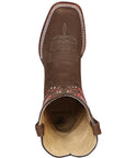 El General Womens Rodeo Boot — Suede Brown