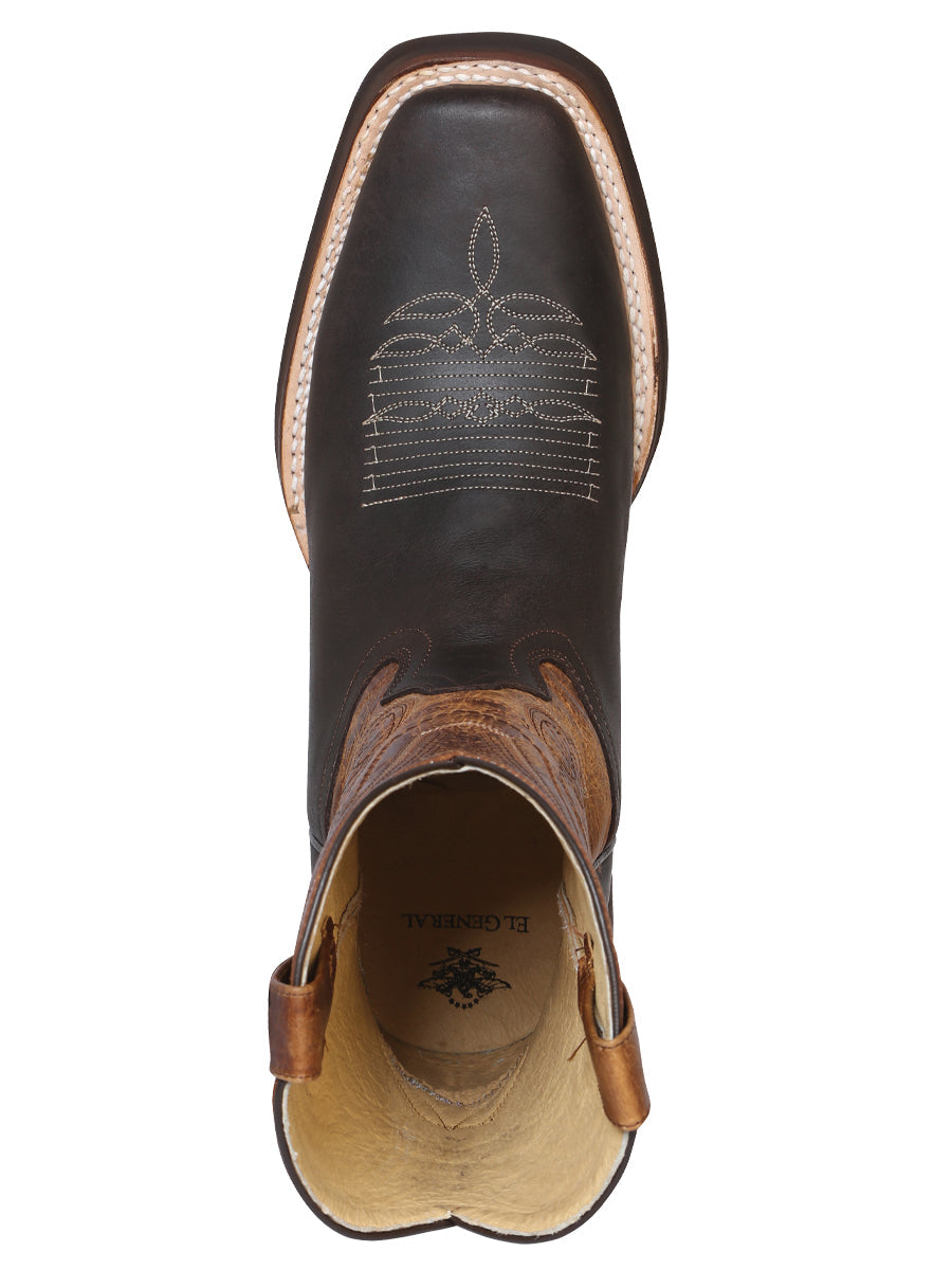 El General Rodeo Boot — Crazy Dark Brown