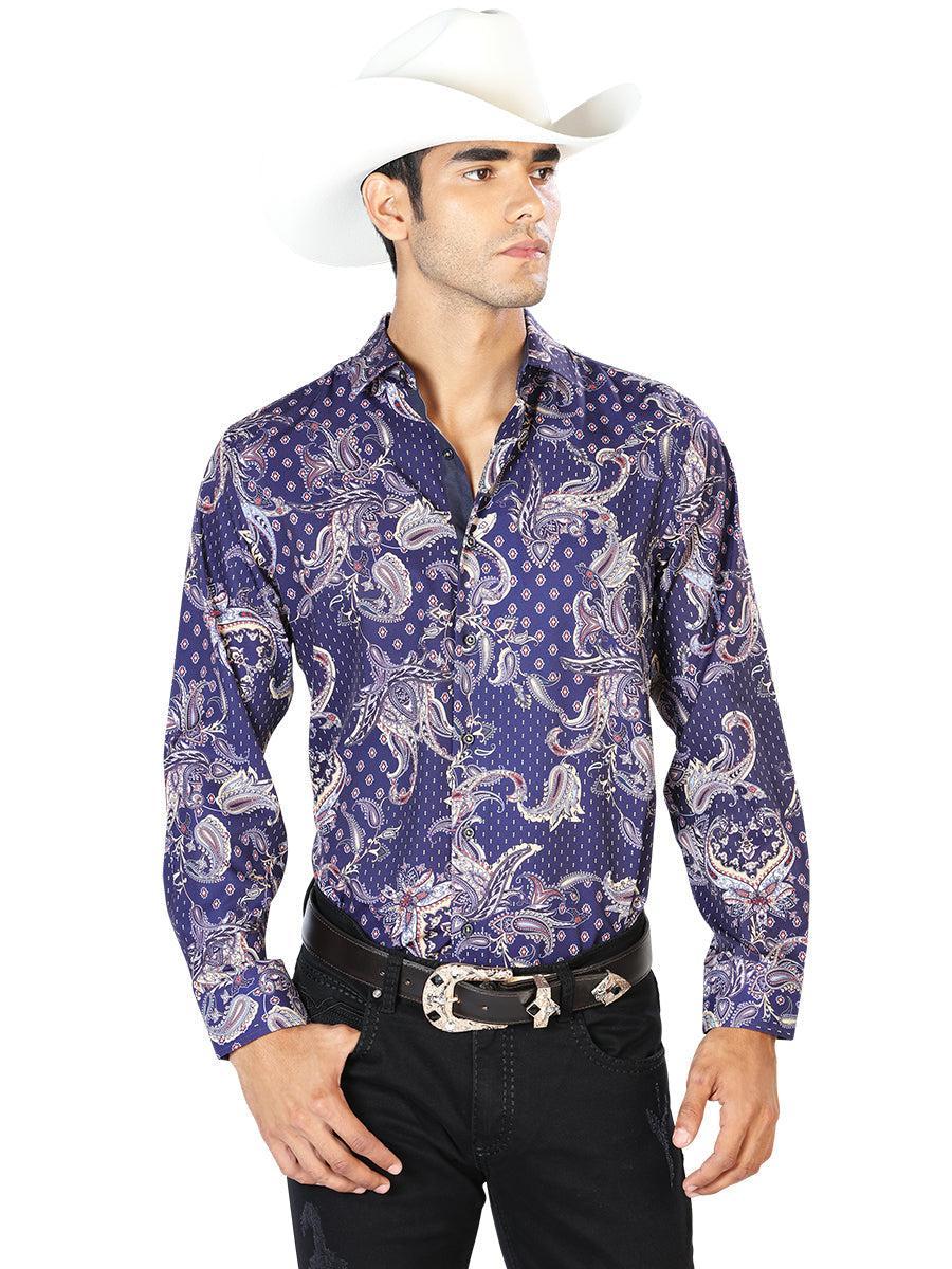 Blue Casual Long Sleeve Shirt