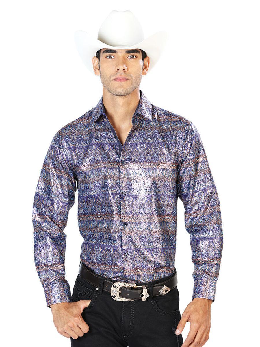 Navy Blue Casual Long Sleeve Shirt