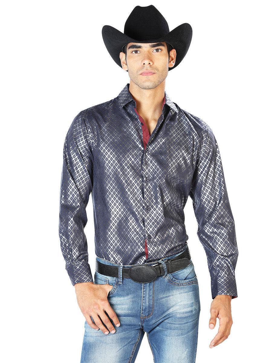 Navy Casual Long Sleeve Shirt