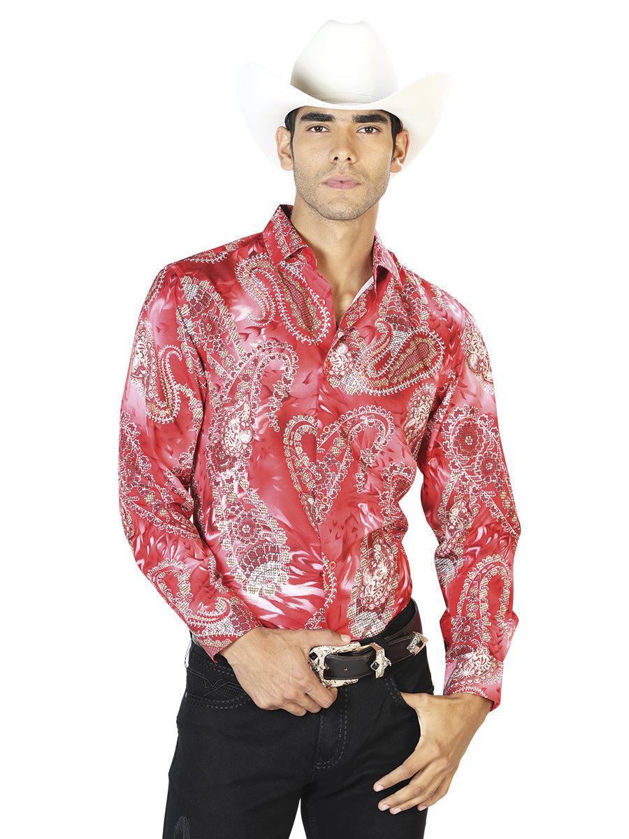 Red Casual Long Sleeve Shirt
