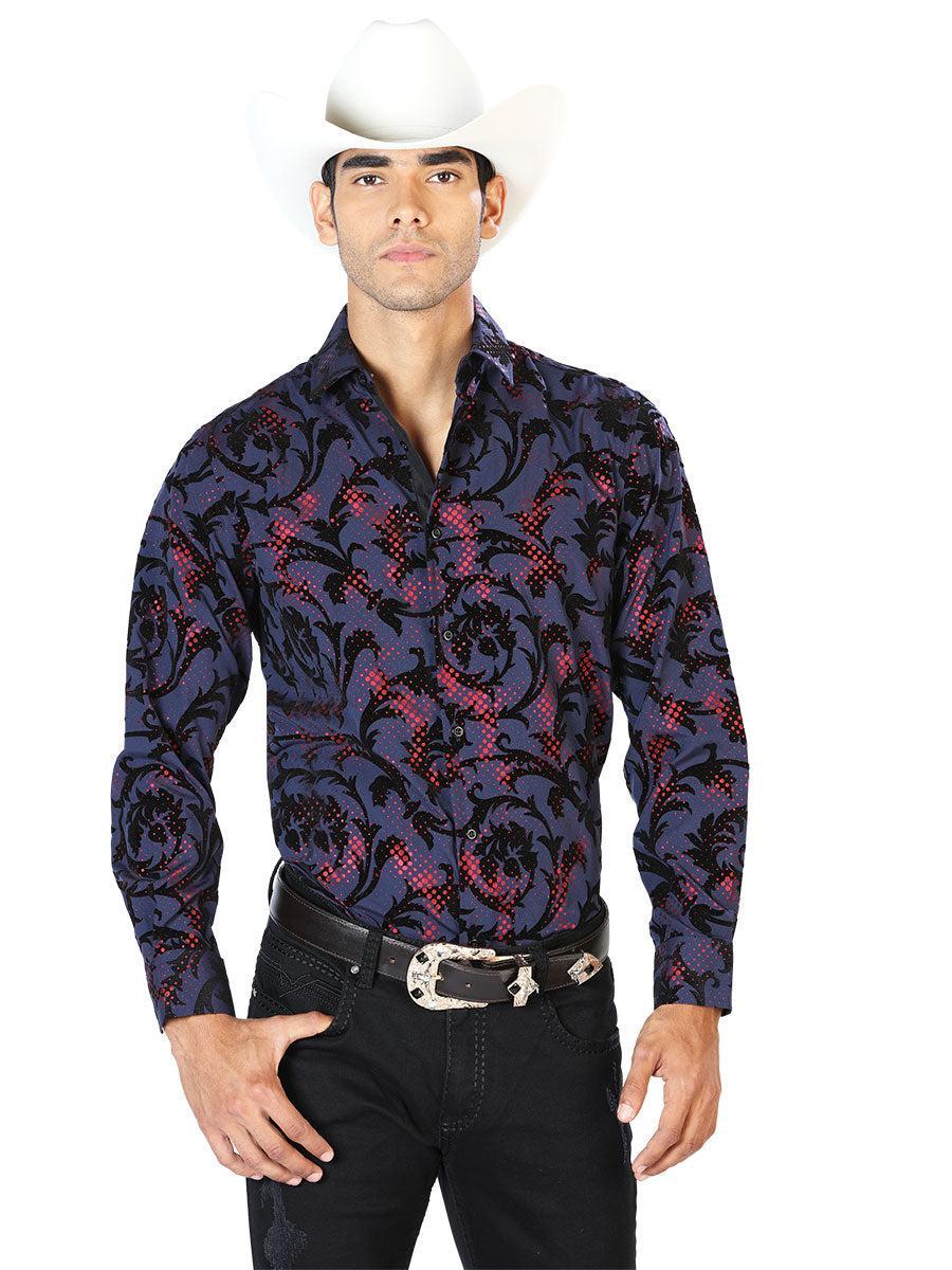 Navy Casual Long Sleeve Shirt