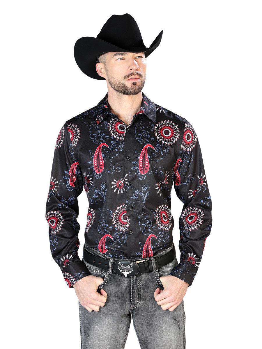 Black Red Casual Long Sleeve Shirt