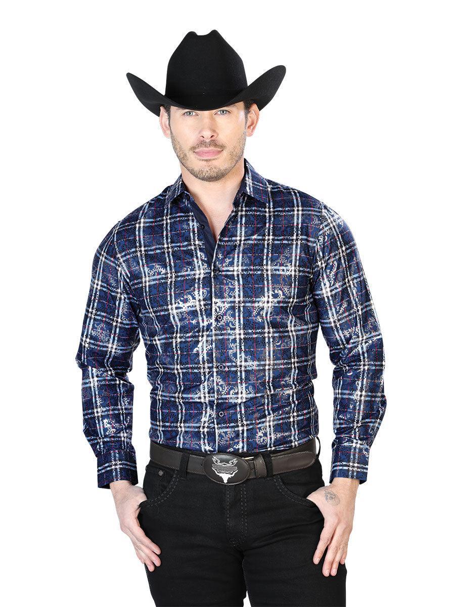 Blue Casual Long Sleeve Shirt