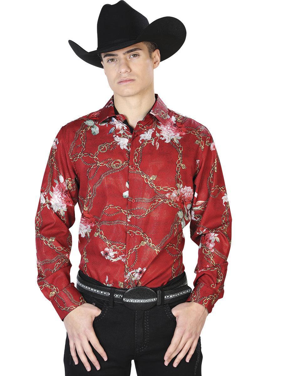 Wine Casual Long Sleeve Shirt