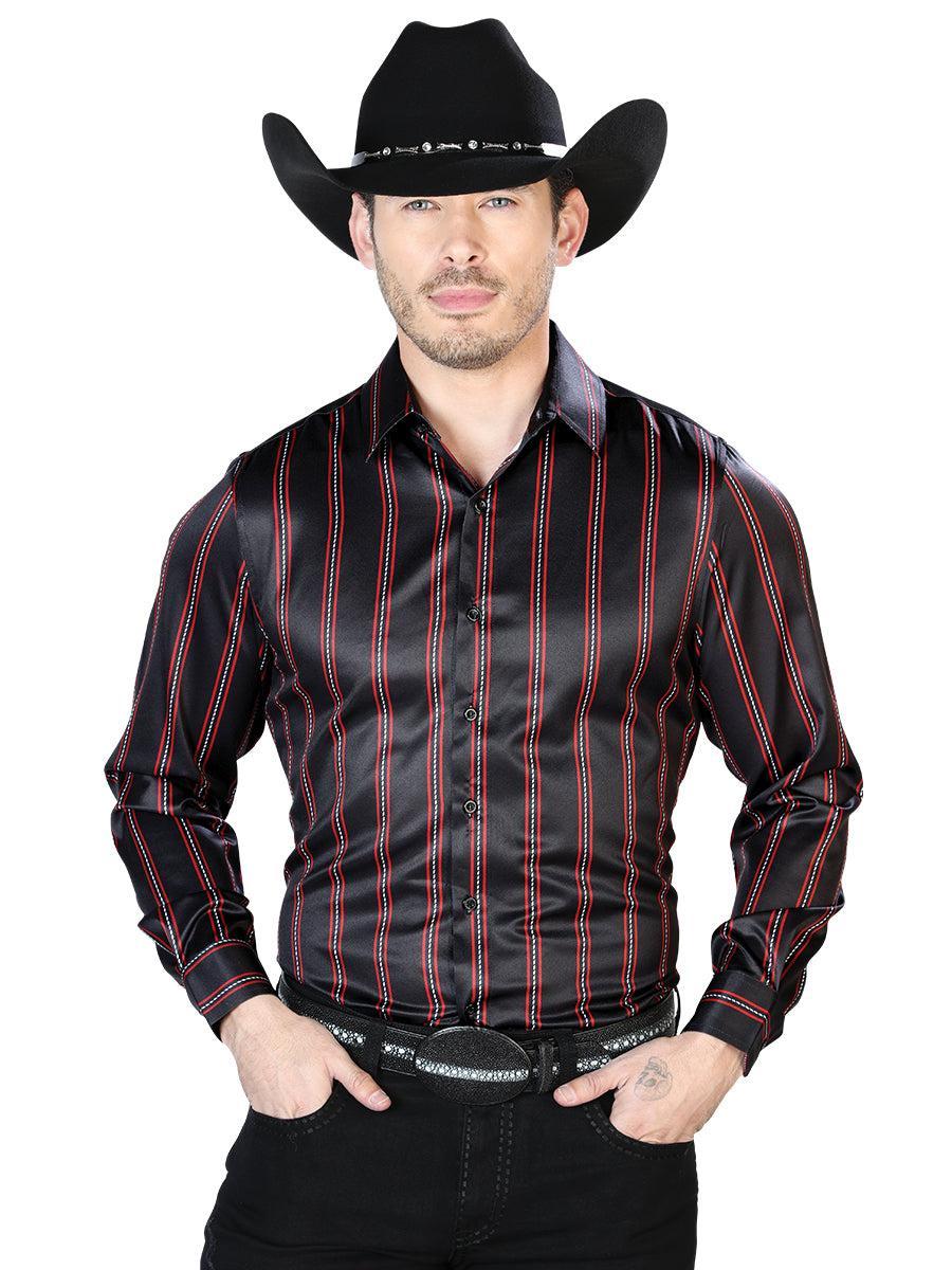 Black And Red Casual Long Sleeve Shirt
