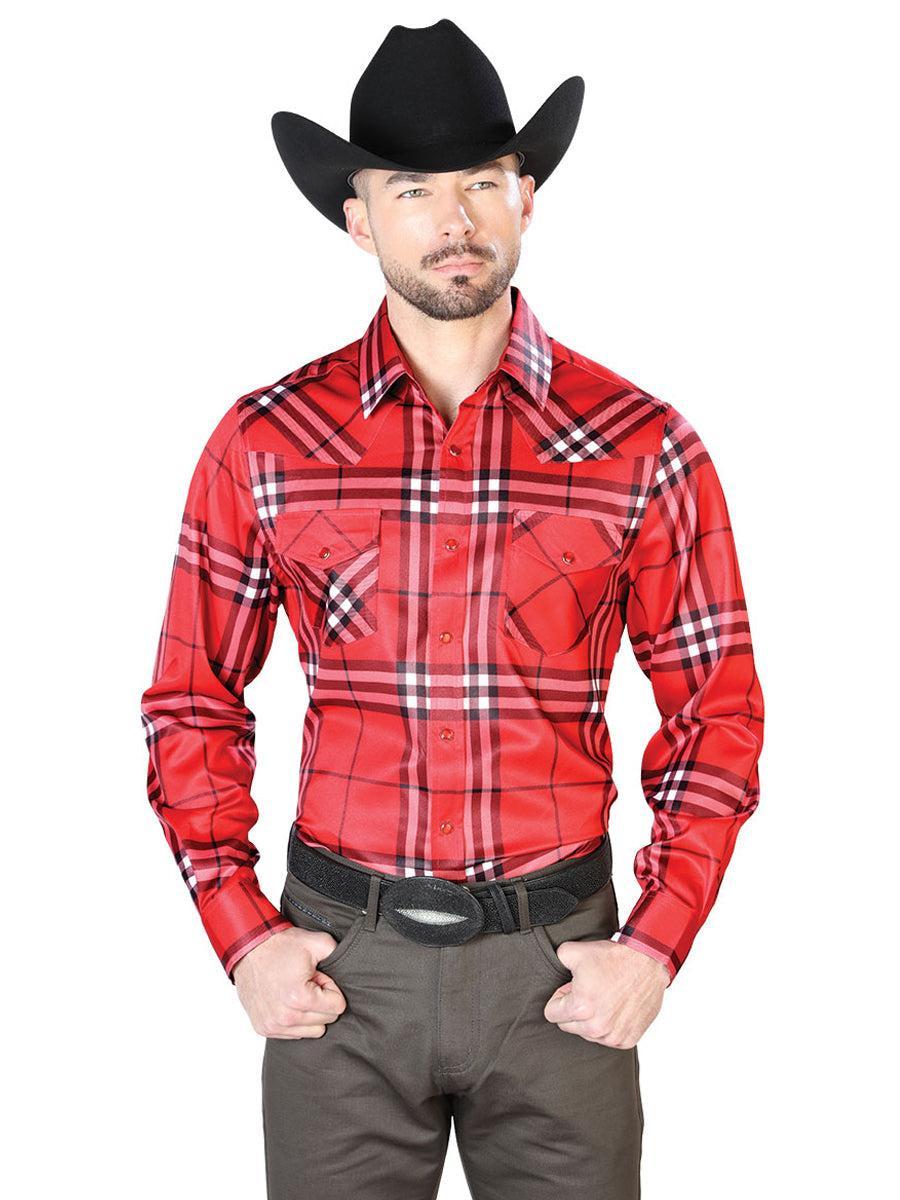 Red Casual Long Sleeve Shirt