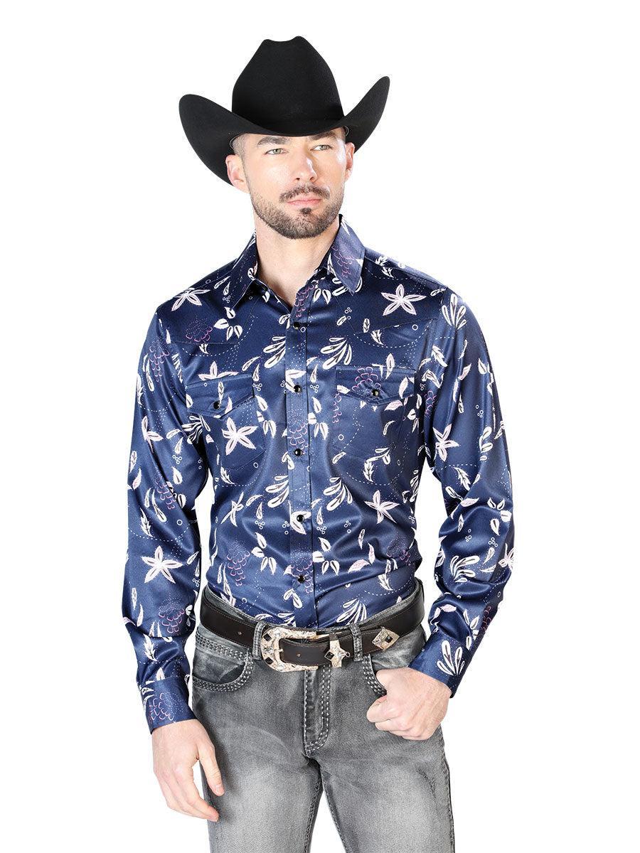 Blue Casual Long Sleeve Shirt
