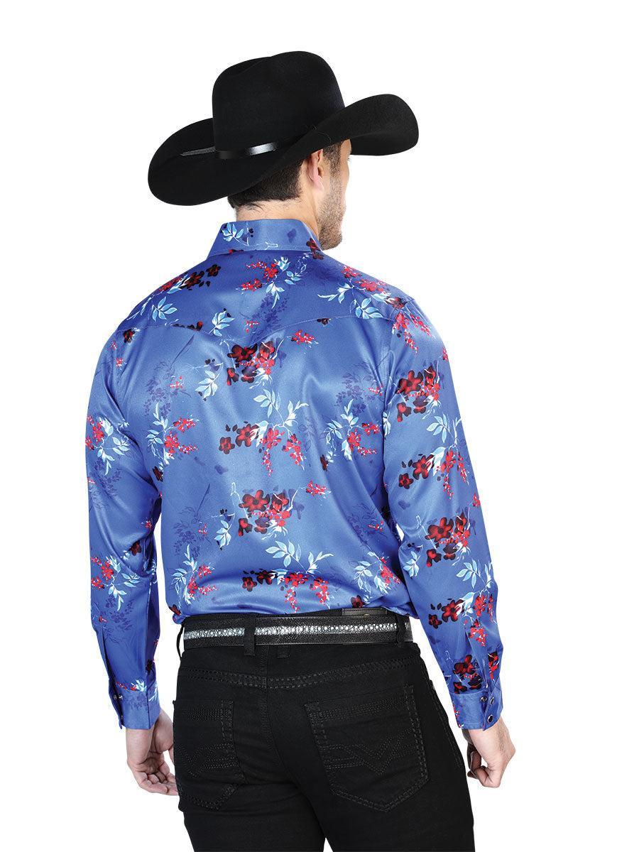 Blue Casual Long Sleeve Shirt