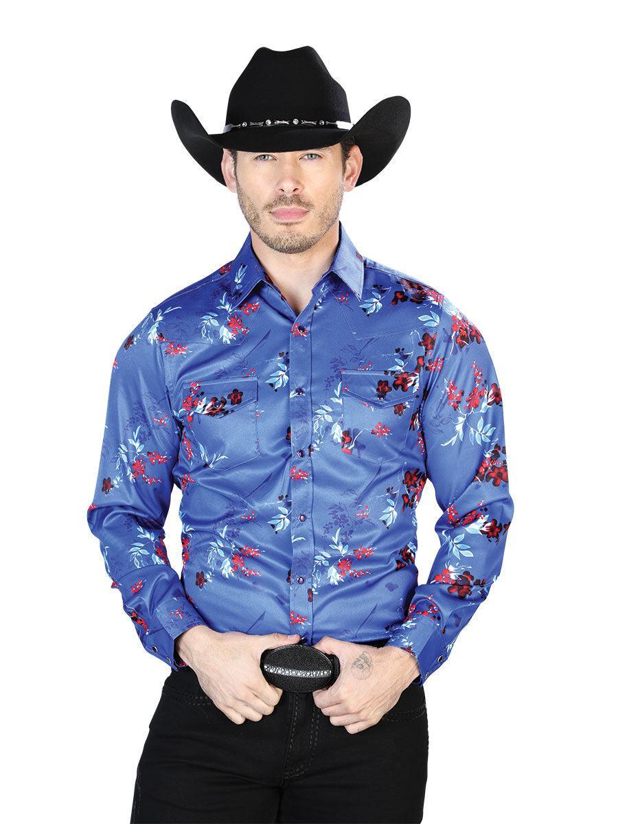 Blue Casual Long Sleeve Shirt