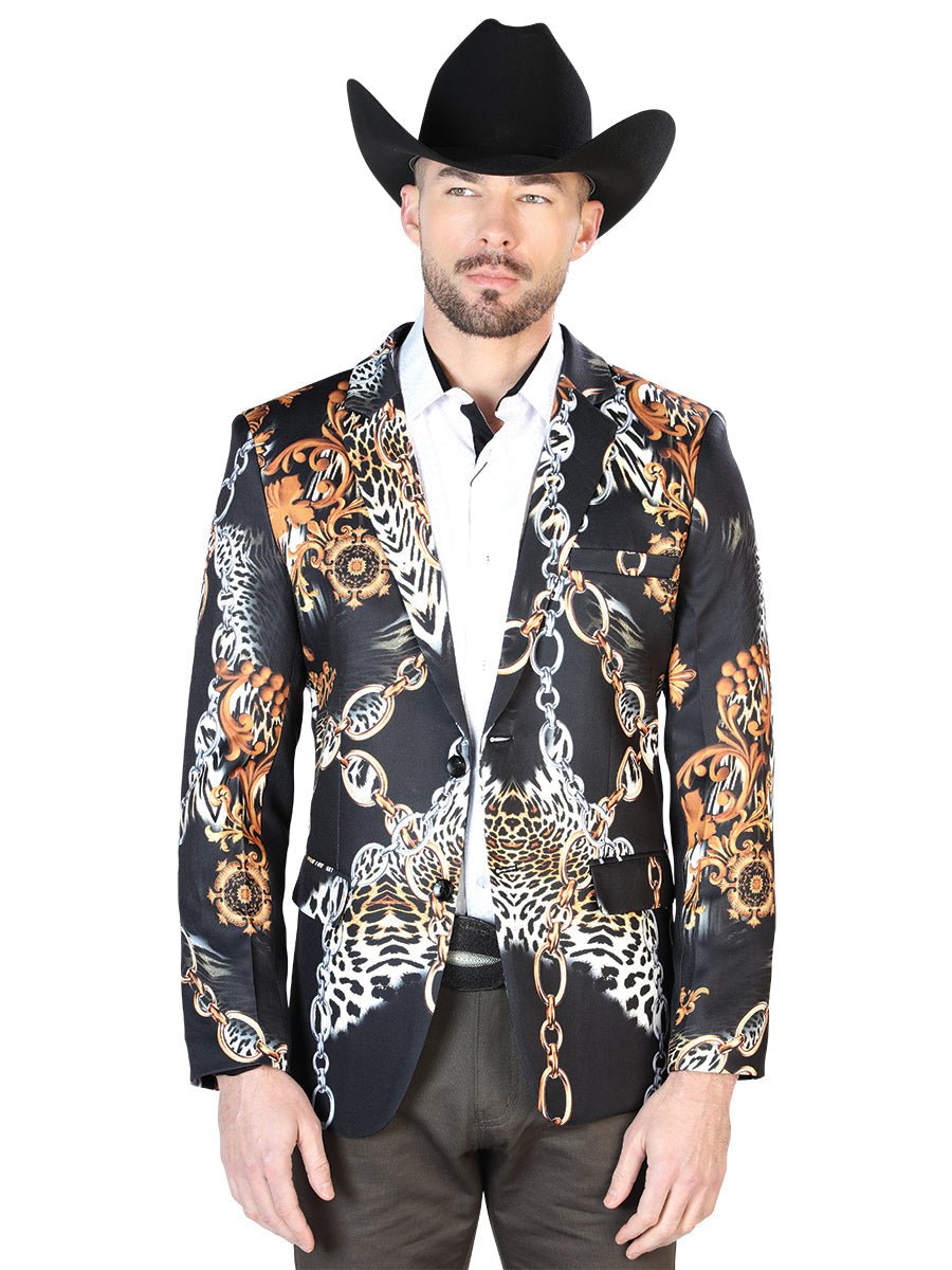 Senor De Los Cielos Lycra Blazer in White/Black