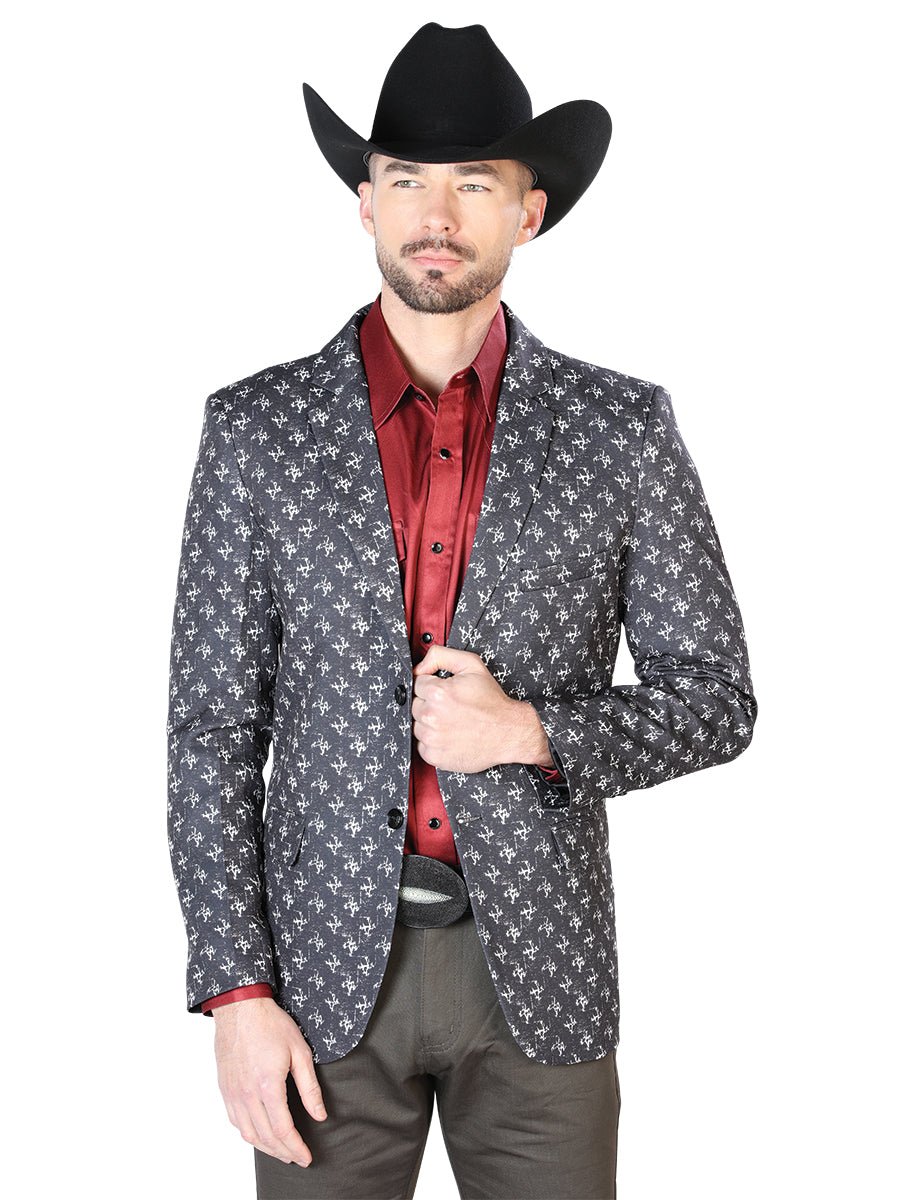 Senor De Los Cielos Lycra Blazer in Black