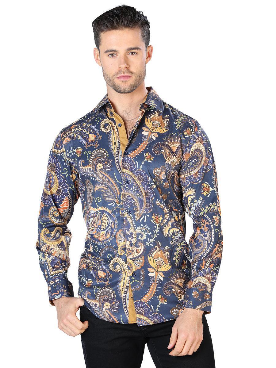 Black And Gold Silver Casual Long Sleeve Shirt
