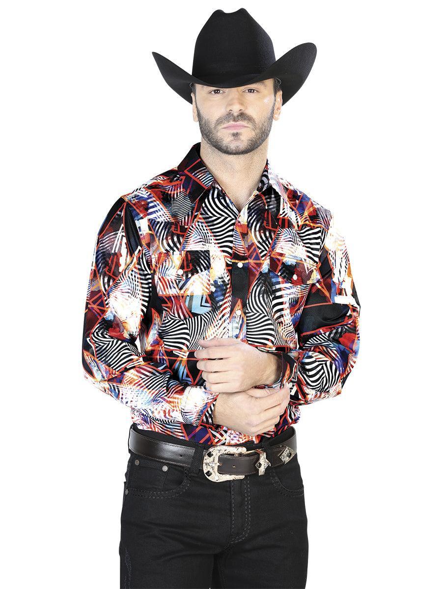 Burgundy/White Casual Long Sleeve Shirt