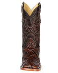 El General Men's Exotic Monster Fish Rodeo Boots in Brown