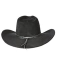 El General Suede Western Hat in Black