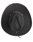 El General Suede Western Hat in Black