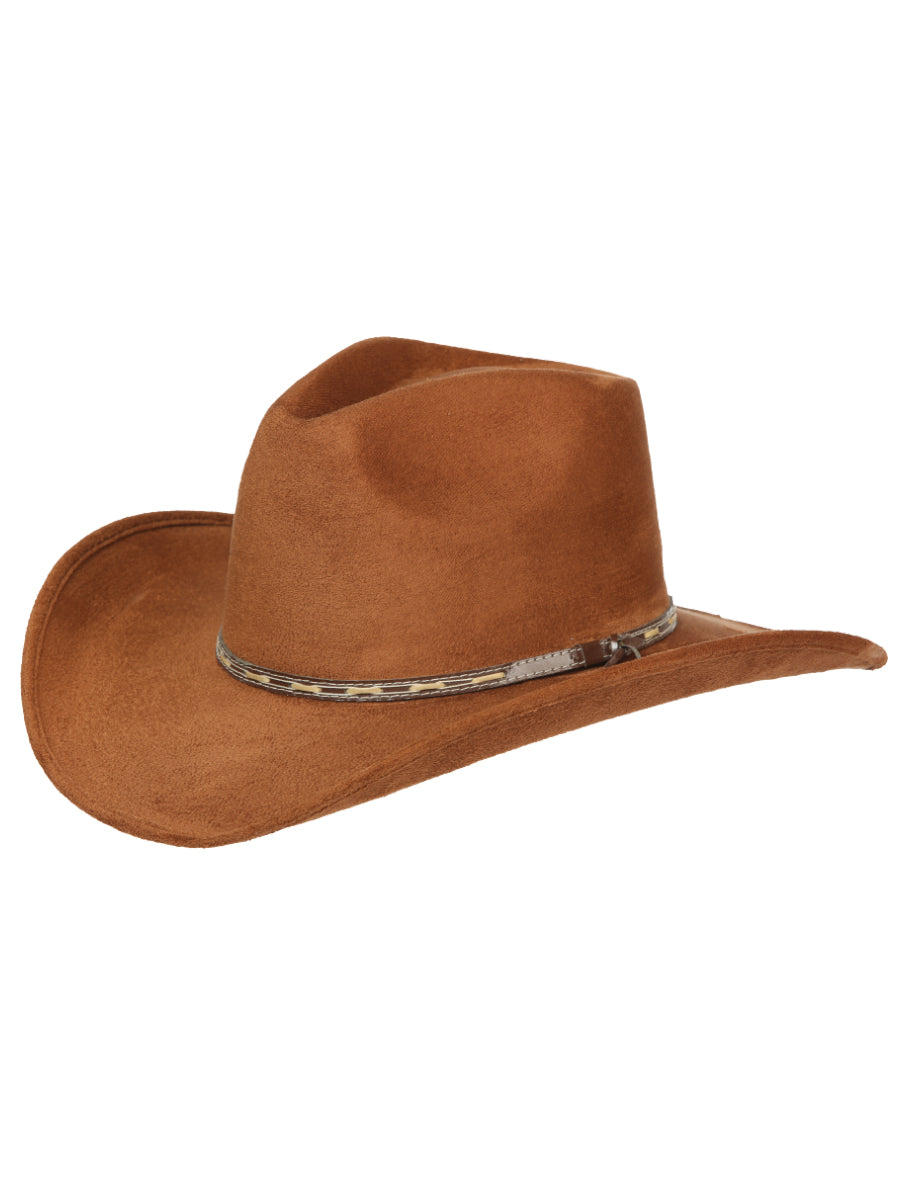 El General Suede Western Hat in Tobacco