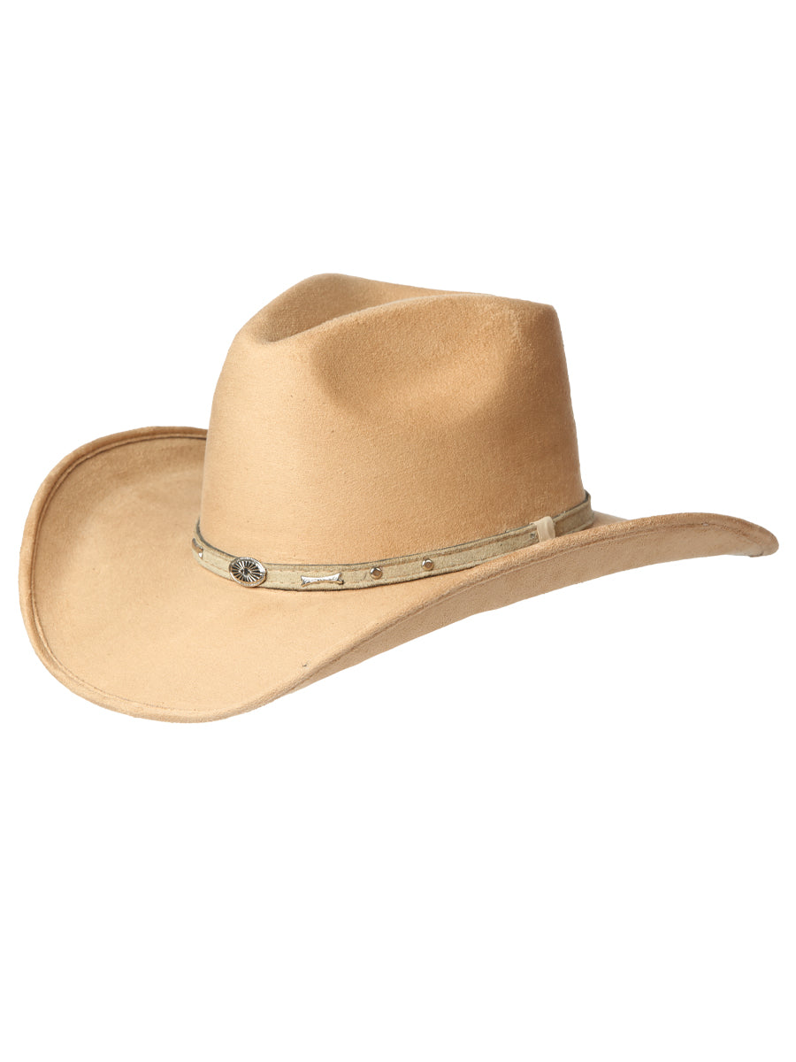 El General Suede Western Hat in Camel