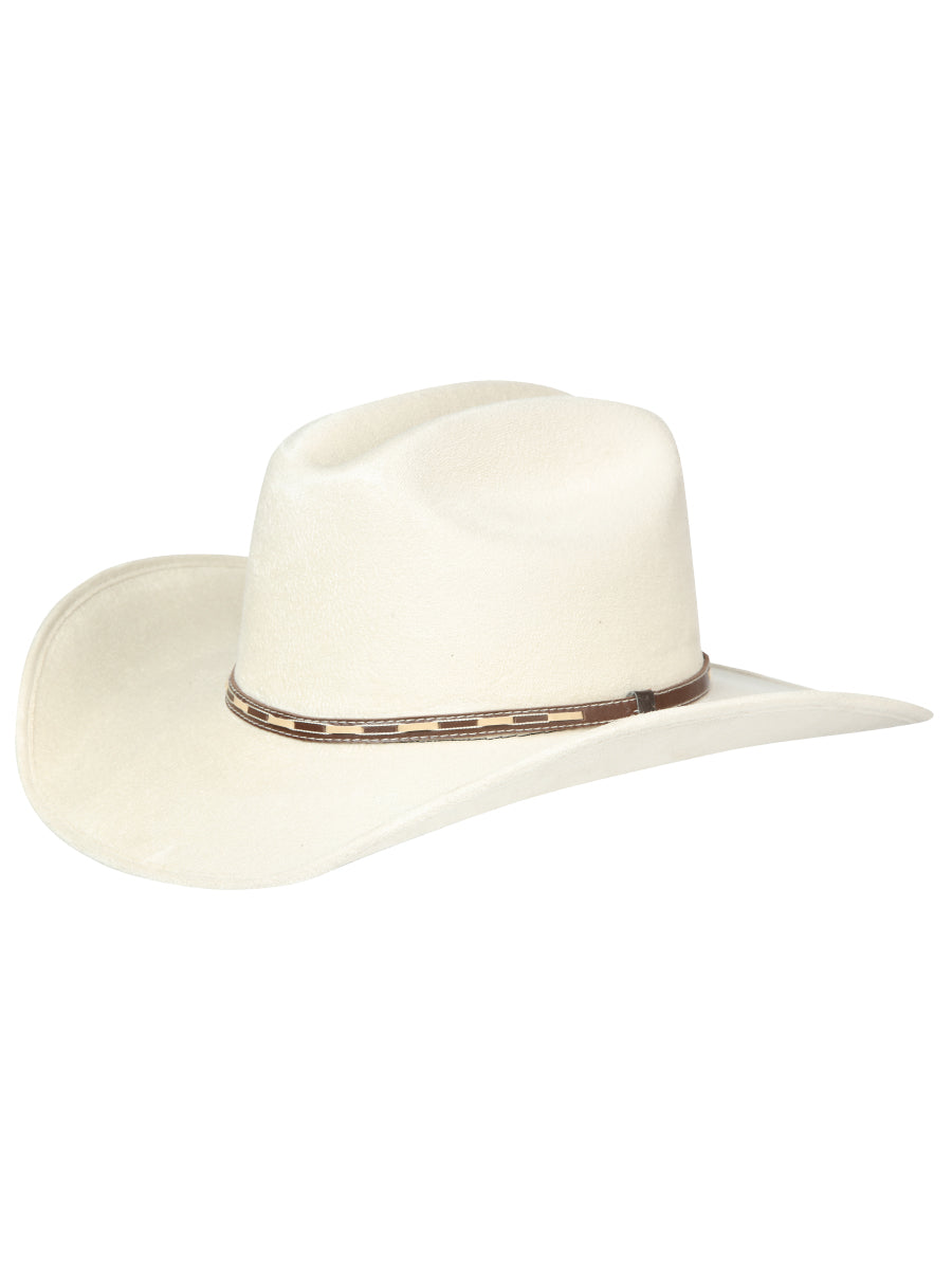 El General Suede Western Hat in Bone
