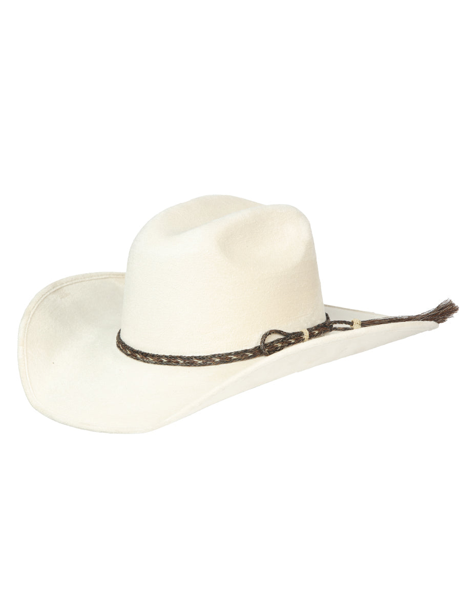 El General Suede Western Hat in Bone