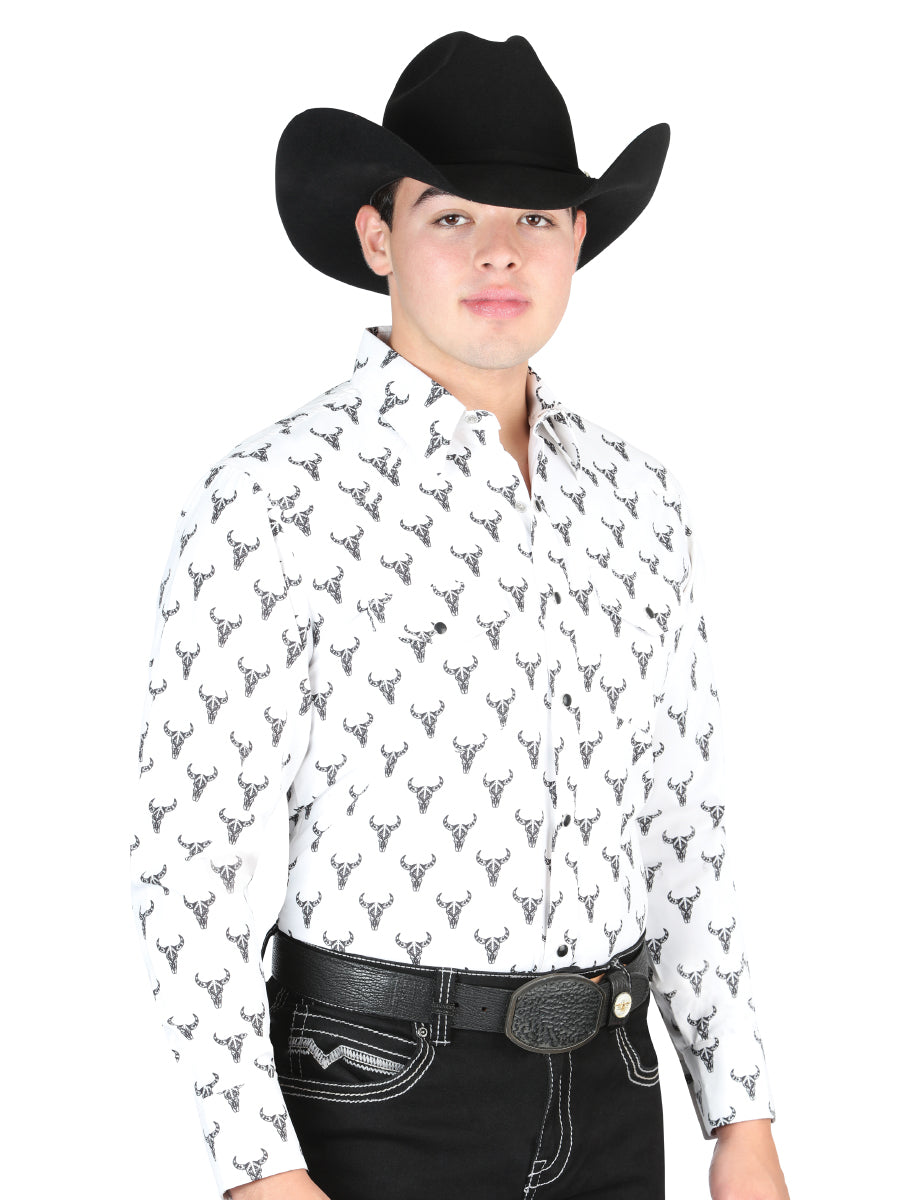 El General Western Shirt in White