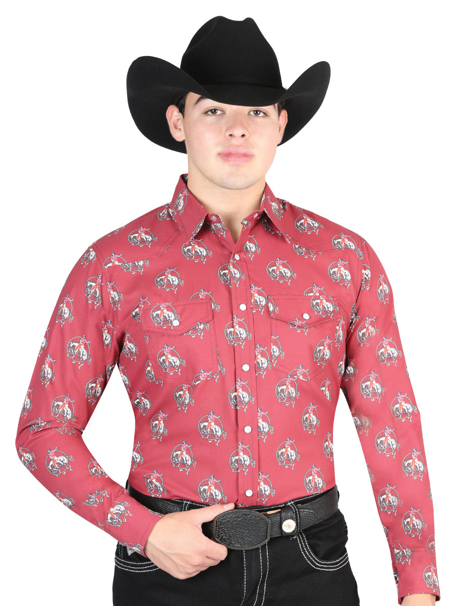 El General Western Shirt in Red