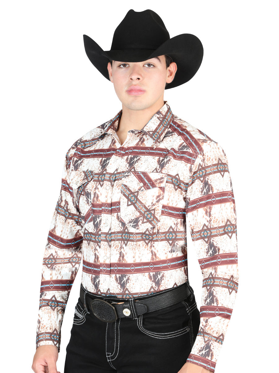 El General Casual Long Sleeve Shirt in Café