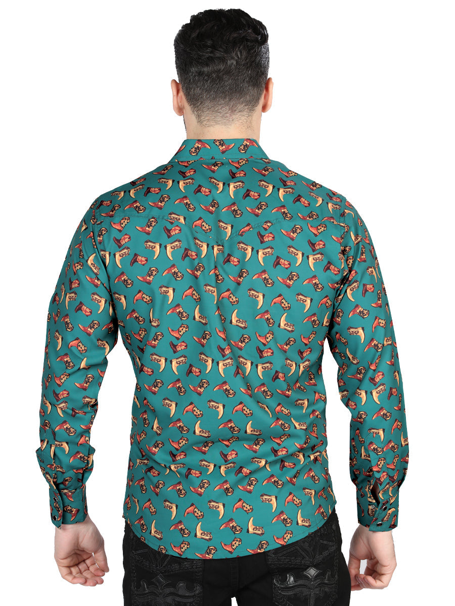 El General Western Shirt in Dark Blue