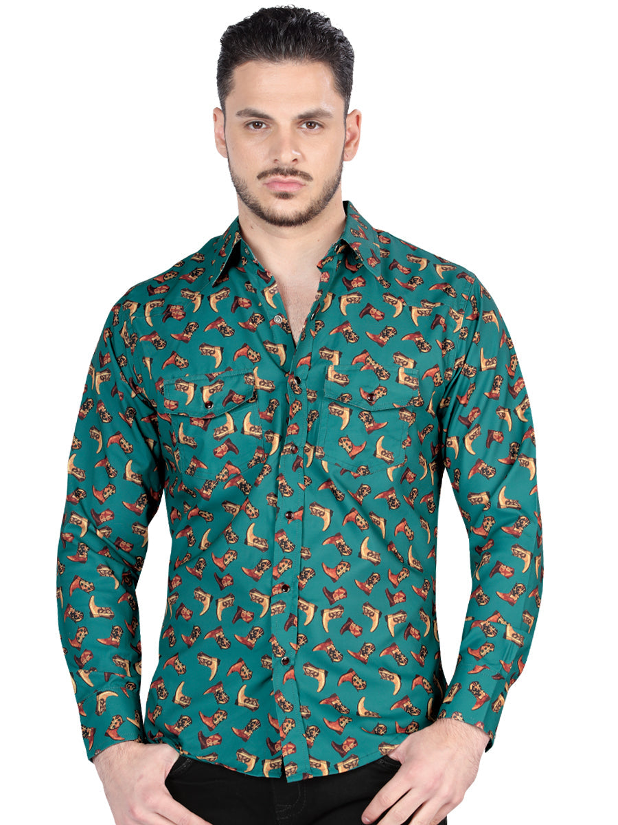 El General Western Shirt in Dark Blue
