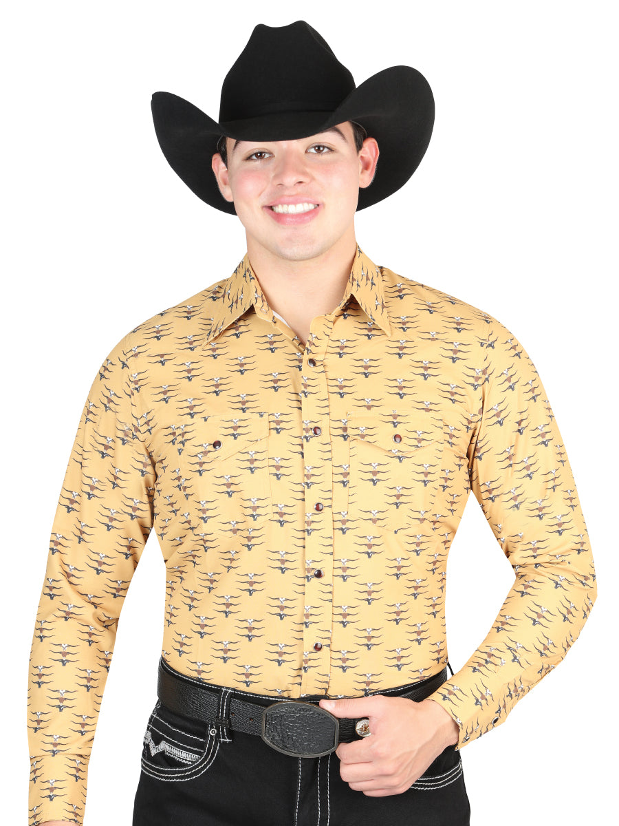 El General Western Shirt in Yellow