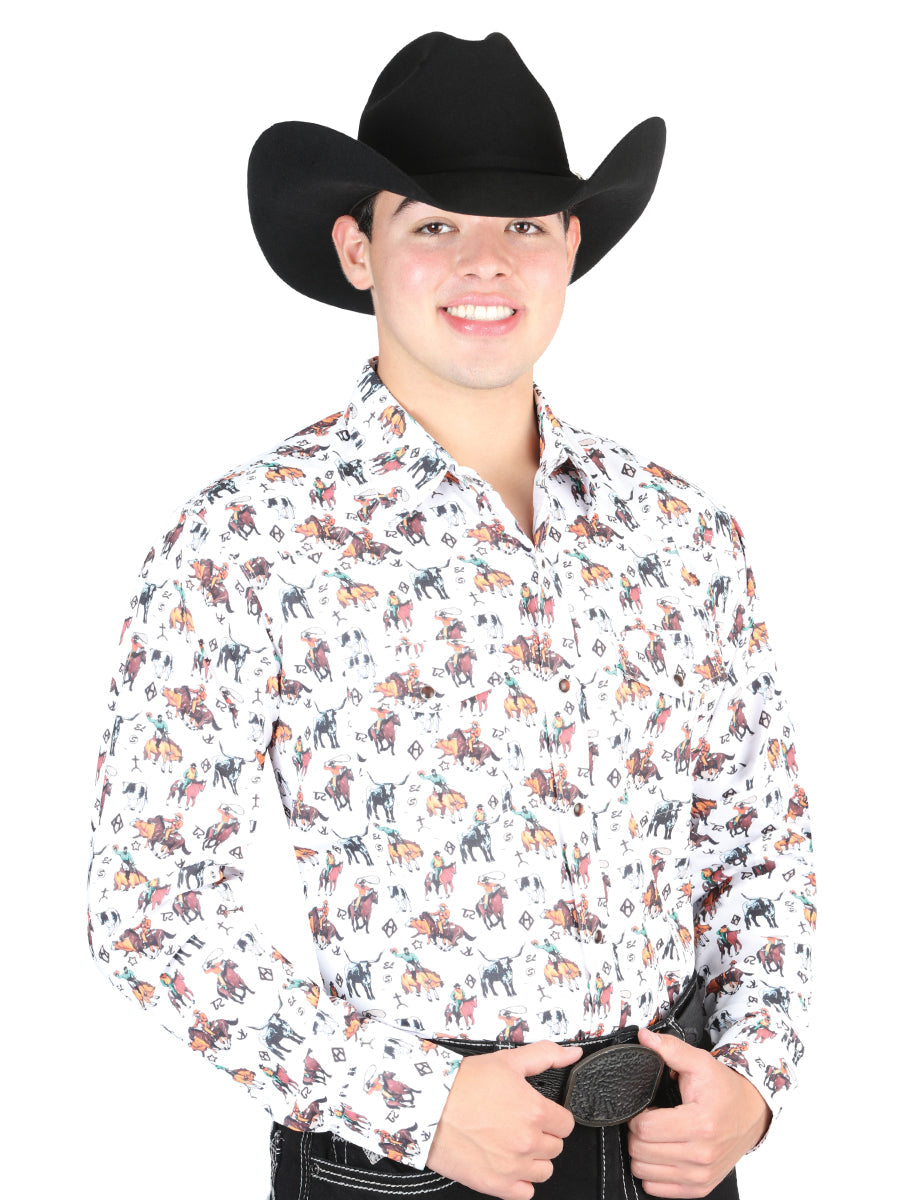 El General Western Shirt in White