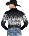 El General Casual Long Sleeve Shirt in Black