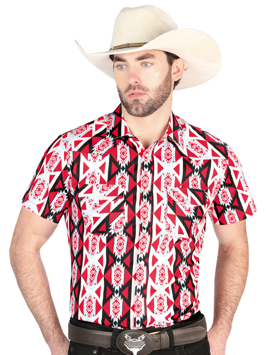 El General Western Shirt in Burgundy
