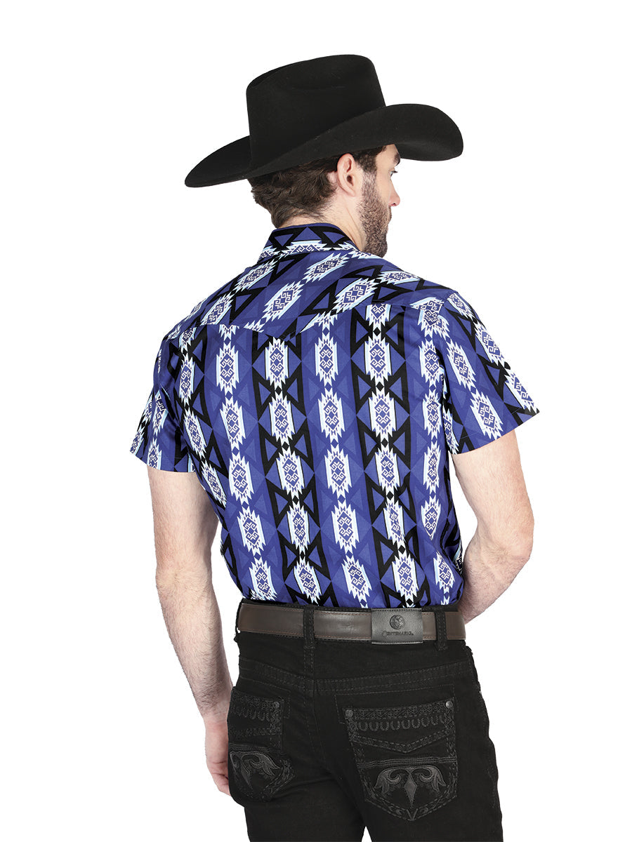 El General Western Shirt in Blue