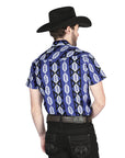 El General Western Shirt in Blue