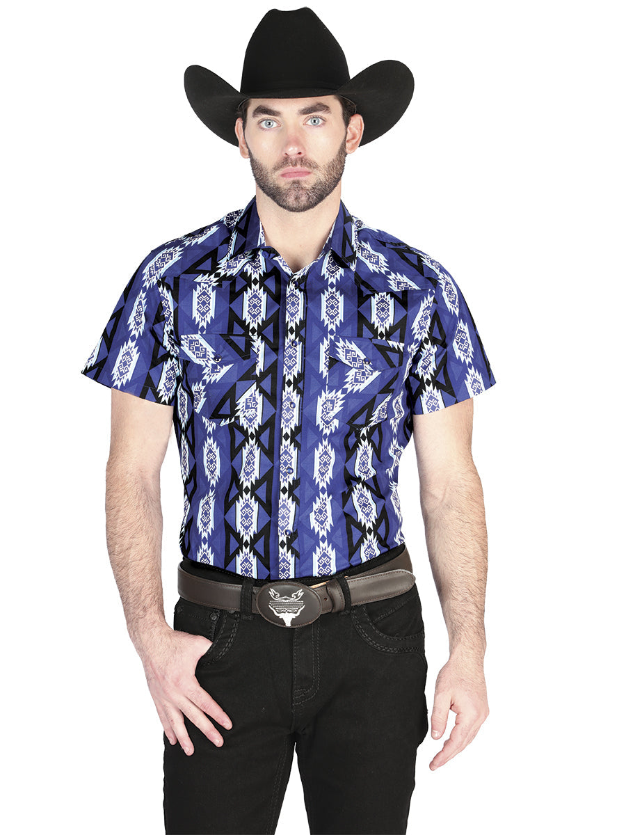 El General Western Shirt in Blue
