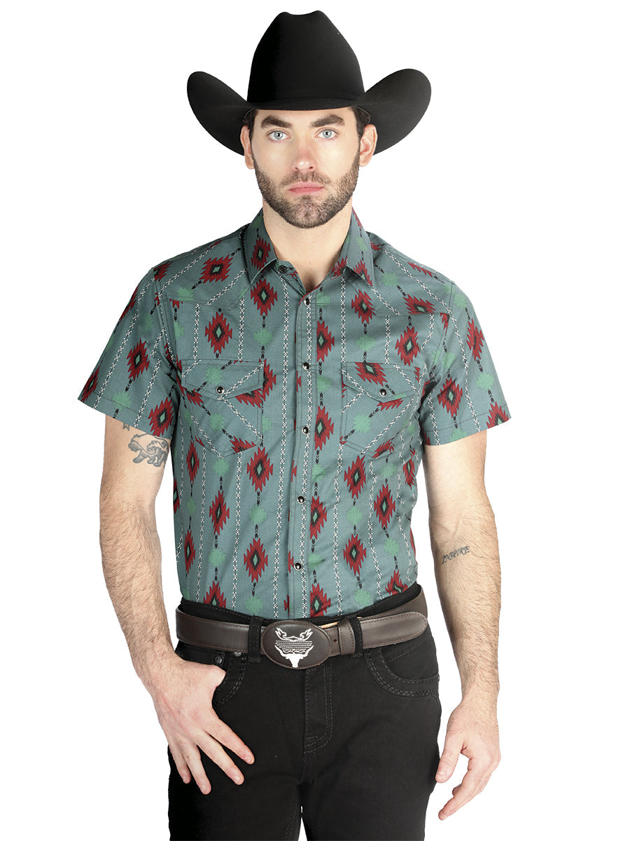 El General Western Shirt in Mint