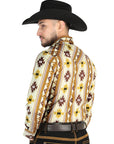 El General Casual Long Sleeve Shirt in Taupe