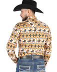 El General Casual Long-Sleeve Shirt in Taupe