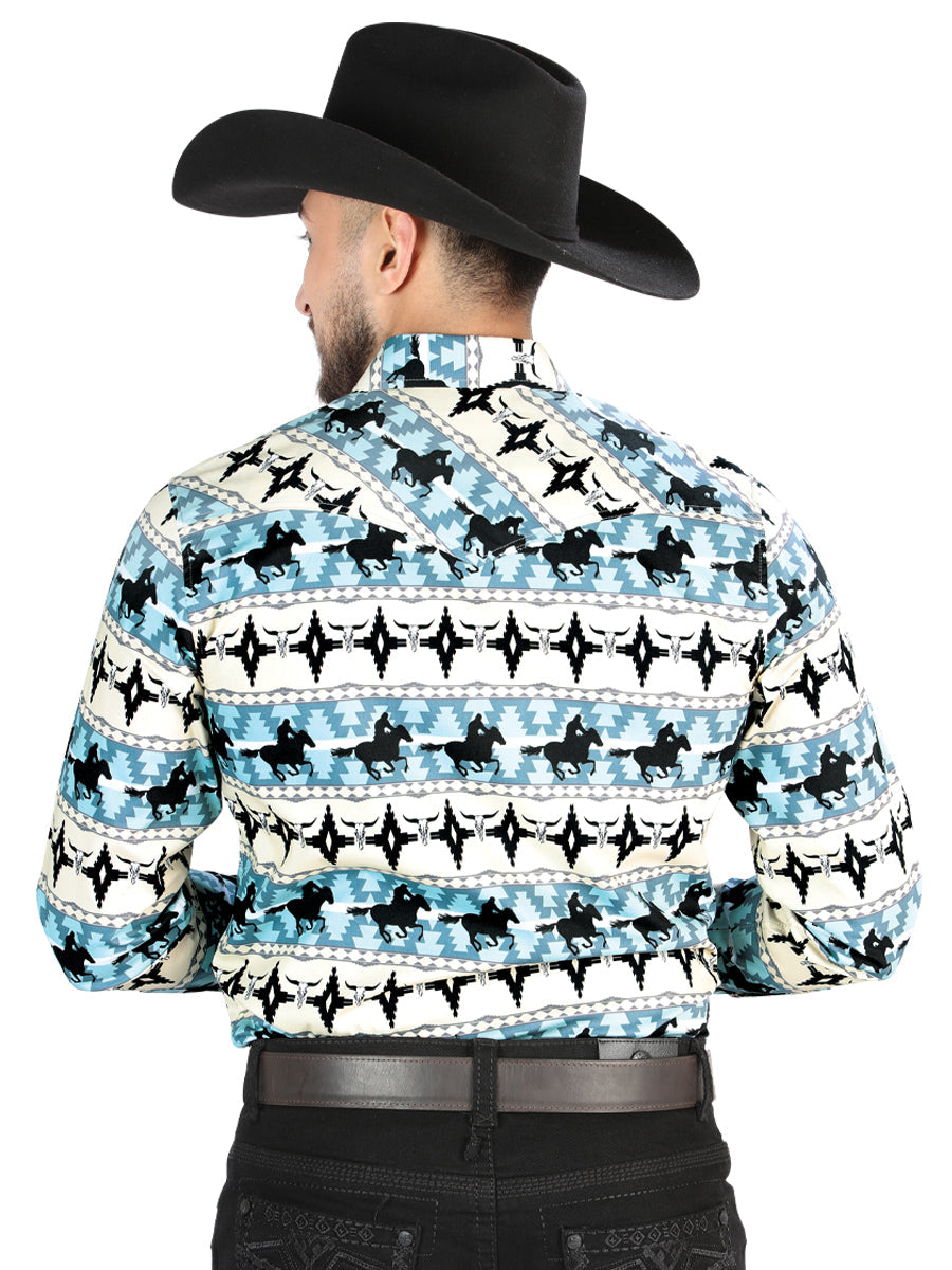 El General Casual Long-Sleeve Shirt in Ivory