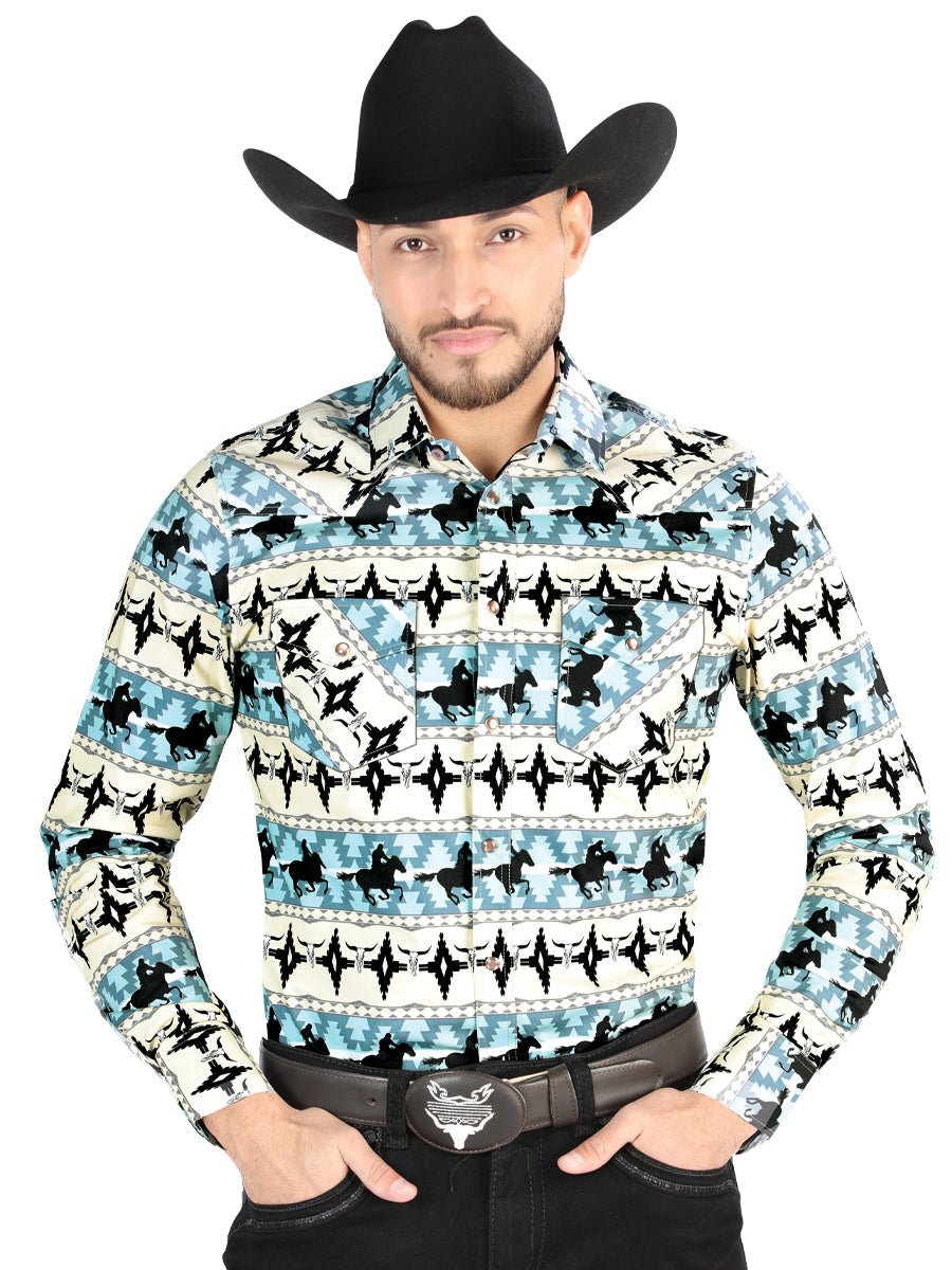 El General Casual Long-Sleeve Shirt in Ivory