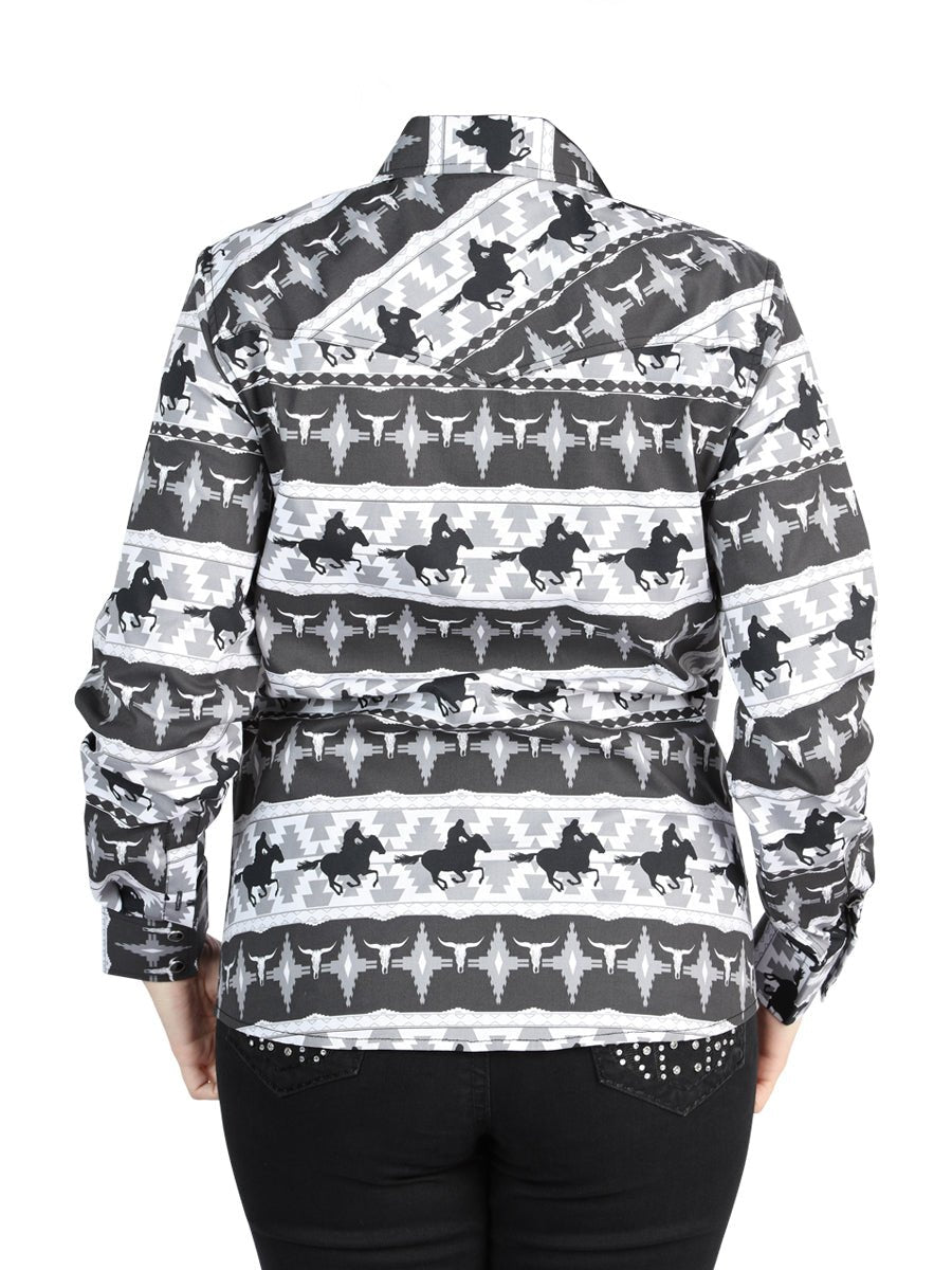 El General Casual Long-Sleeve Shirt in Black