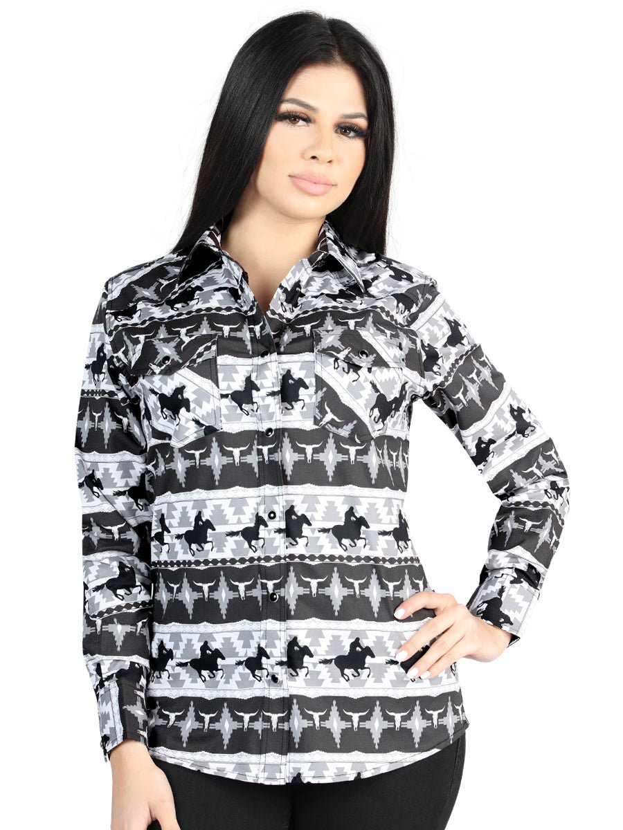 El General Casual Long-Sleeve Shirt in Black