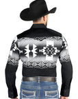 El General Casual Long Sleeve Shirt in Black