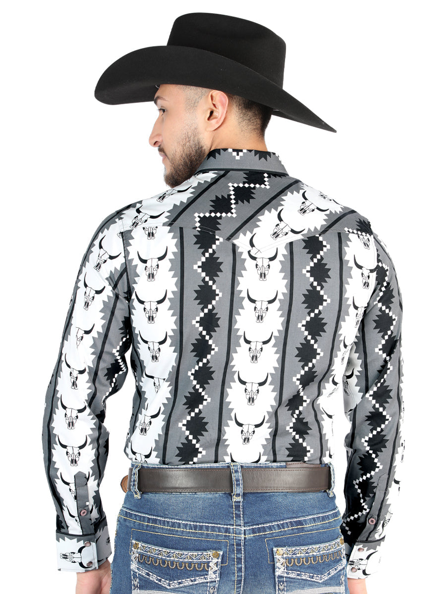 El General Casual Long Sleeve Shirt in Black