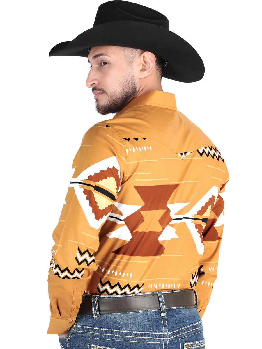 El General Casual Long Sleeve Shirt in Taupe